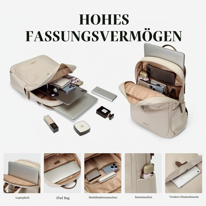GOLF SUPAGS Laptop Rucksack Damen Elegant 16 Zoll Schulrucksack Herren Arbeit Rucksack mit Laptopfac