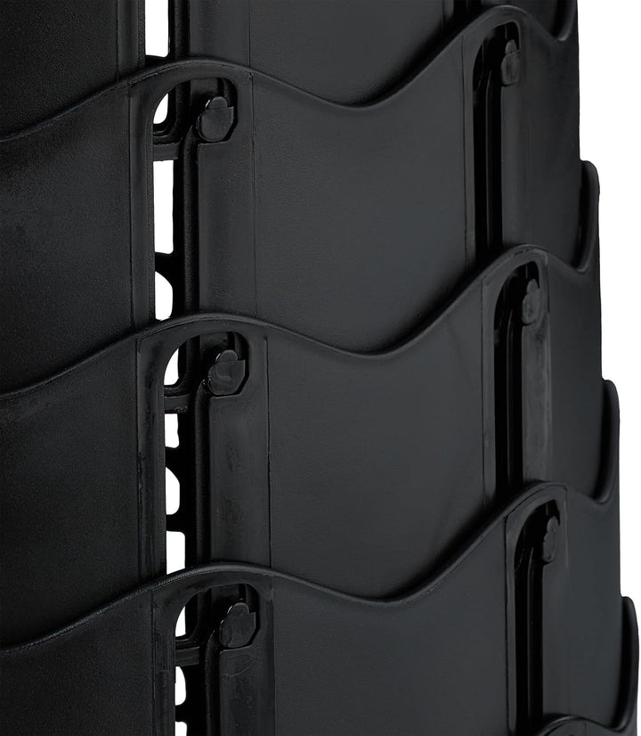 Relaxdays Teleskophocker, faltbar, Tragegurt, Outdoor, höhenverstellbarer Campinghocker, HBT 44,5 x