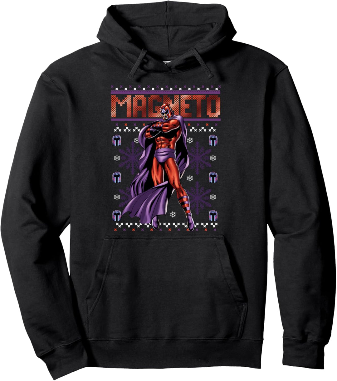 Marvel X-Men Magneto Purple Ugly Pullover Hoodie