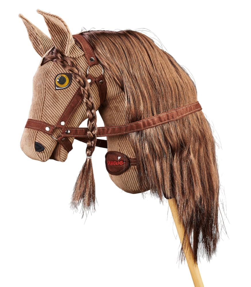 PONNIE Steckenpferd Ponnie Baroness A3, Hobby Horse, Pferde Spielzeug für Kinder, mit handgemalten A