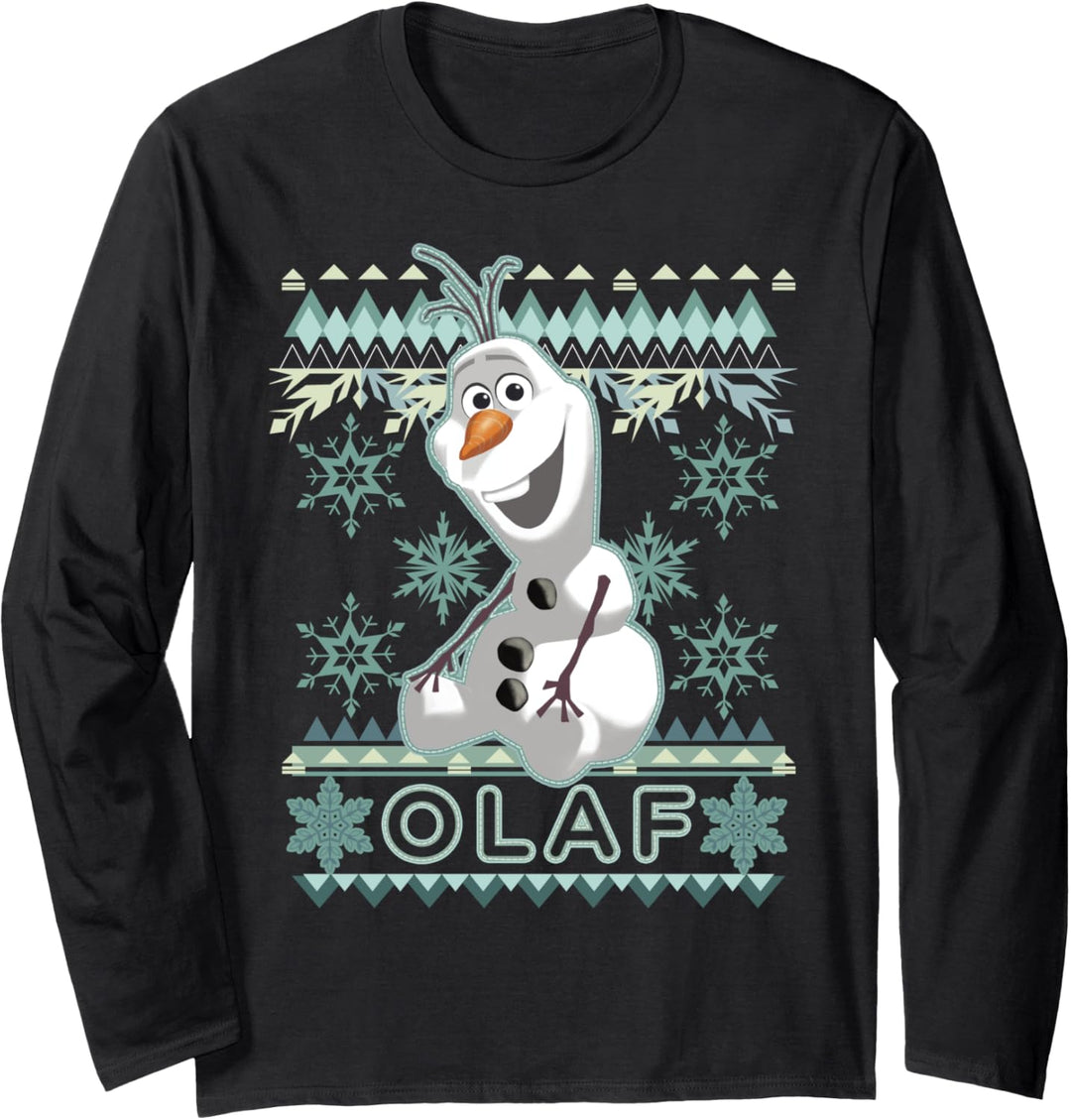 Disney Frozen Weihnachten Olaf Holiday Sweater Style Langarmshirt