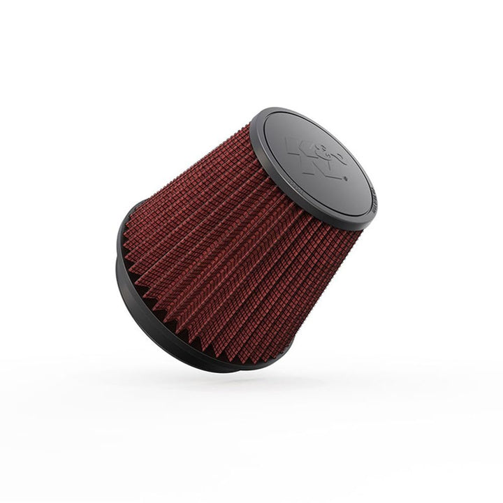 K&N RF-1042 KFZ und Motorrad Universal-Luftfilter in 'Clamp-On'-Design Rot