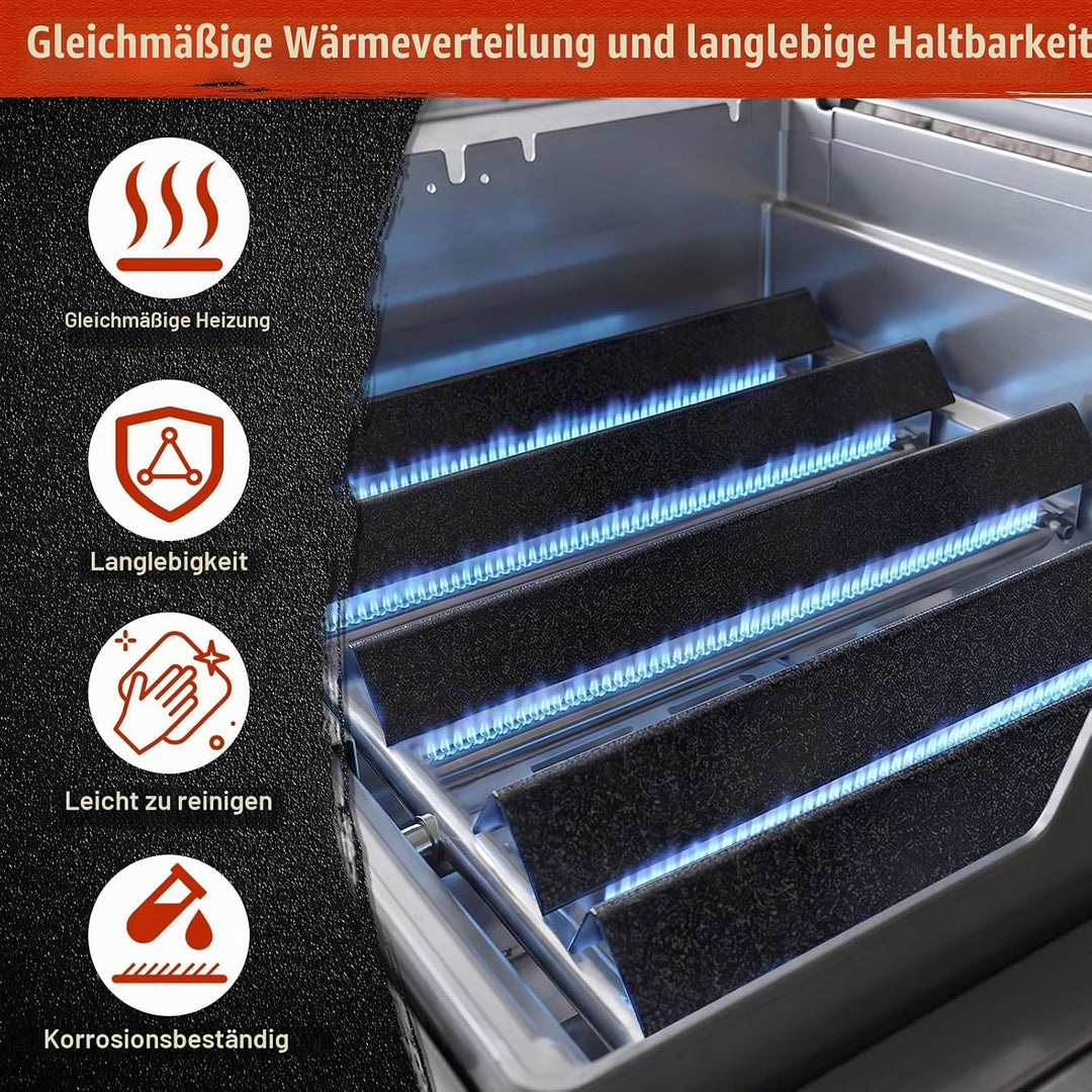Denmay 7621 44,7cm Flavorizer Bars für Weber Genesis E310, E320, E330, S310, S320, S330 (mit vordere