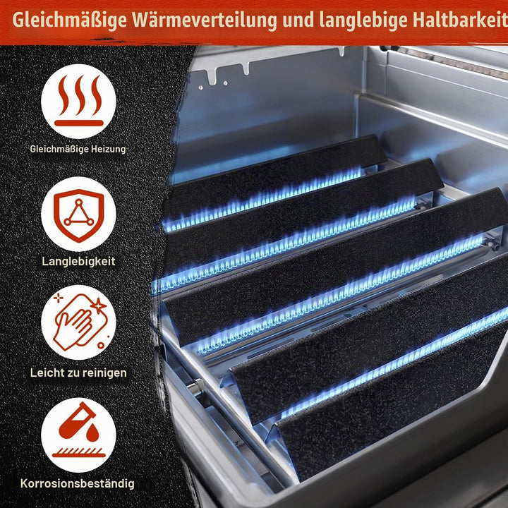 Denmay 7621 44,7cm Flavorizer Bars für Weber Genesis E310, E320, E330, S310, S320, S330 (mit vordere