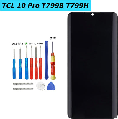 Vvsialeek Ersatz AMOLED Display Kompatibel Für TCL 10 Pro T799B, T799H LCD Touch Screen with Tools