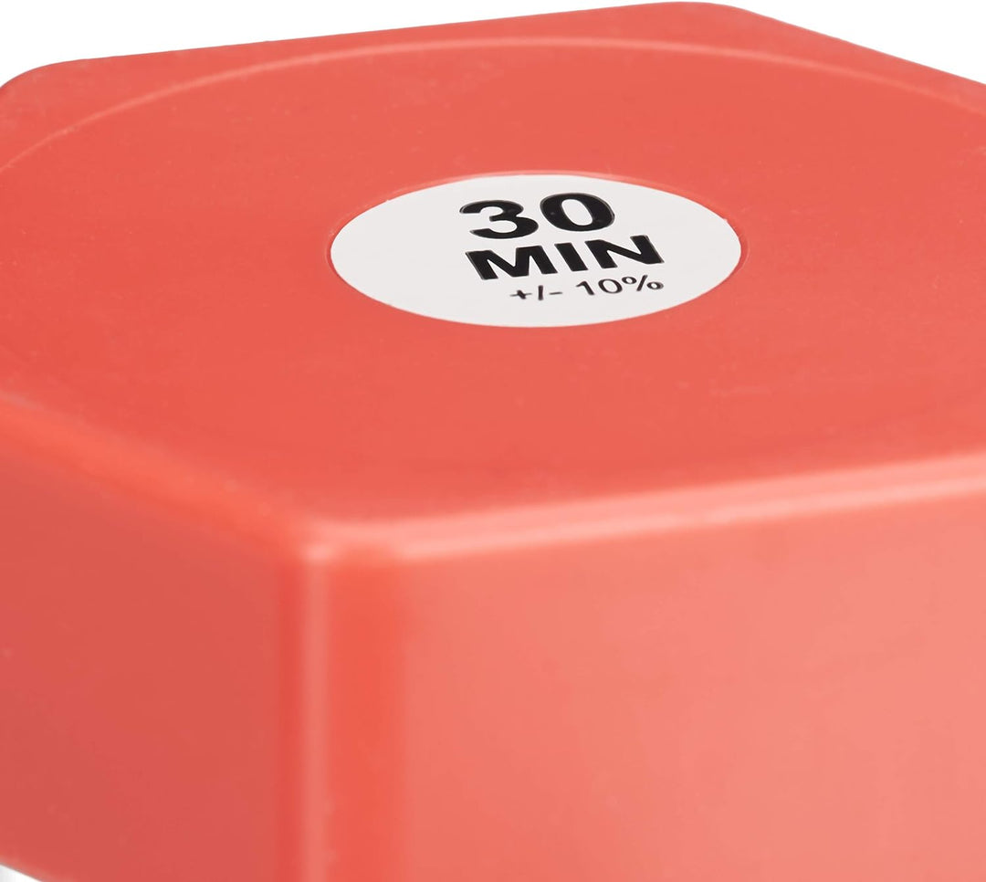 Relaxdays 10024319, bunt XXL Set, 5X Sanduhr für Kinder, Zeit Lernen, 1, 5, 10, 15, 30 min, bruchsic