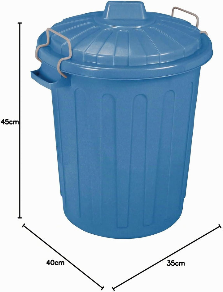 Curver 04128-895-41 Abfalltonne Oscar 40x35x45cm in Blau, Plastik, 40 x 35 x 45 cm