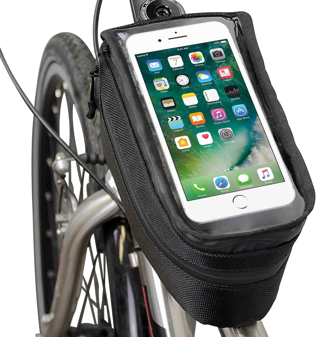 NC-17 Fahrrad Oberrohr Rahmentasche XL Handytasche für Smartphone bis 15,8cm Länge mit Touchscreen f