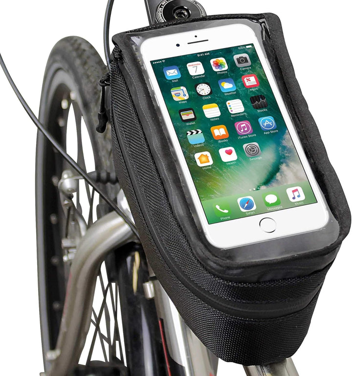 NC-17 Fahrrad Oberrohr Rahmentasche XL Handytasche für Smartphone bis 15,8cm Länge mit Touchscreen f