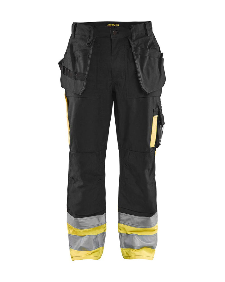 Blaklader 15291370 Hose mit hoher Sichtbarkeit, Schwarz/Gelb, grootte C150 Schwarz / Gelb C150, Schw