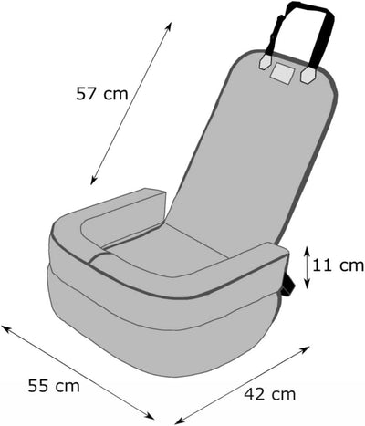 Hundeautositz, Hundebox, Hundebett, Transportboxen, Rückbank, Hundedecke, Hundekörbchen, Katzenbett,