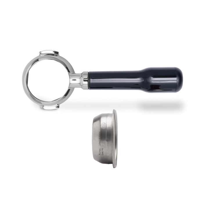 LELIT LELIT 58 Bottomless Portafilter - Inklusive Edelstahlfilter mit 2fach Dosierung - Klassischer