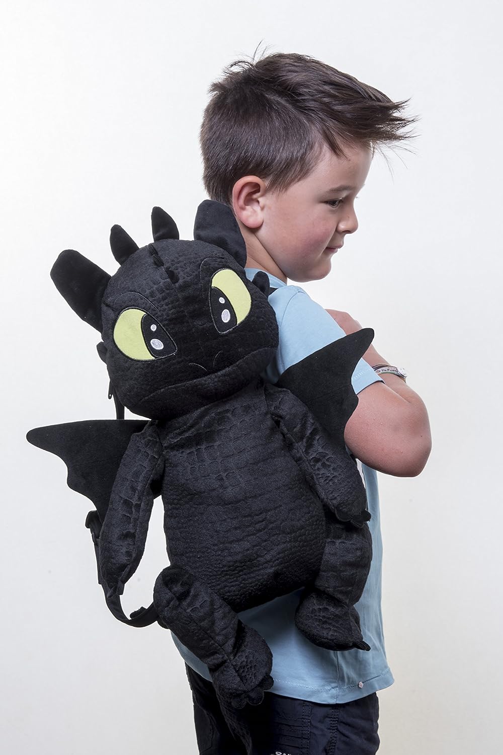 Joy ToyUnbekannt 76063 Drachenzähmen Dragons-Thootless Plüschrucksack, schwarz