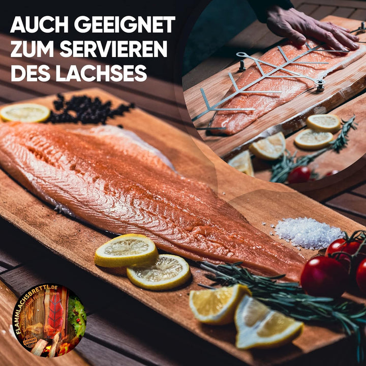 Flammlachsbrett Buche extra gross (Holz), Holz