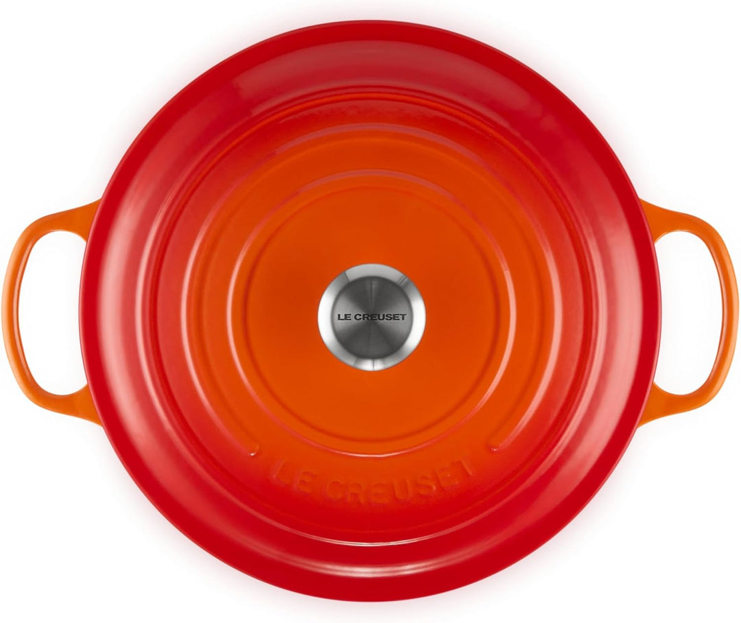 Le Creuset Signature Gusseisen-Bräter mit Deckel, Ø 30 cm, Rund, Für alle Herdarten und Induktion ge