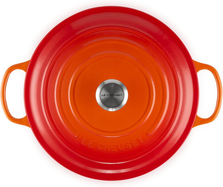 Le Creuset Signature Gusseisen-Bräter mit Deckel, Ø 30 cm, Rund, Für alle Herdarten und Induktion ge