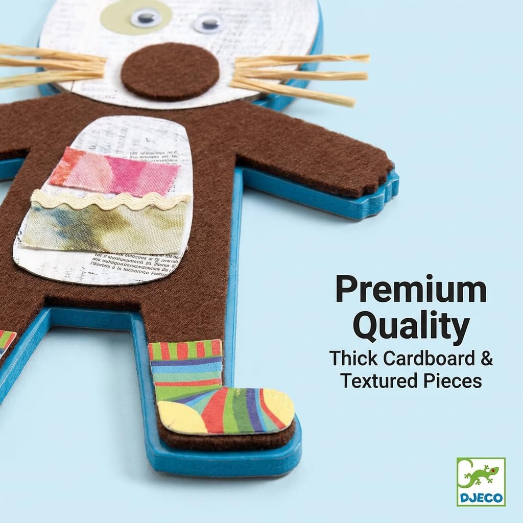 Djeco – Collage für Kinder, Mehrfarbig (DJ08664), Bunt