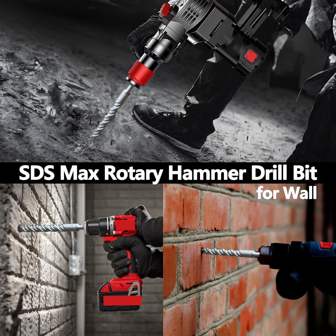 SDS Max Bohrhammerbohrer, 11/16 x 21, 18 x 540 mm, Steinbohrer | Hartmetallspitze Betonbohrer für Ma