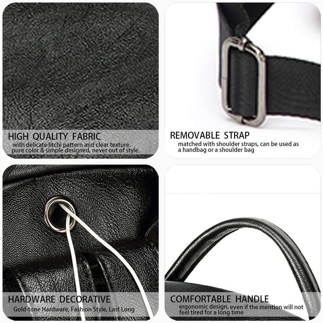 DEERWORD Damen Rucksack Handtaschen Elegant Anti Diebstahl Frau Stadtrucksack Henkeltaschen Tagesruc