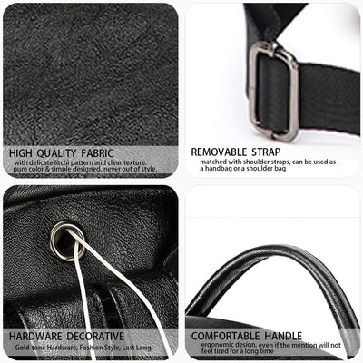 DEERWORD Damen Rucksack Handtaschen Elegant Anti Diebstahl Frau Stadtrucksack Henkeltaschen Tagesruc