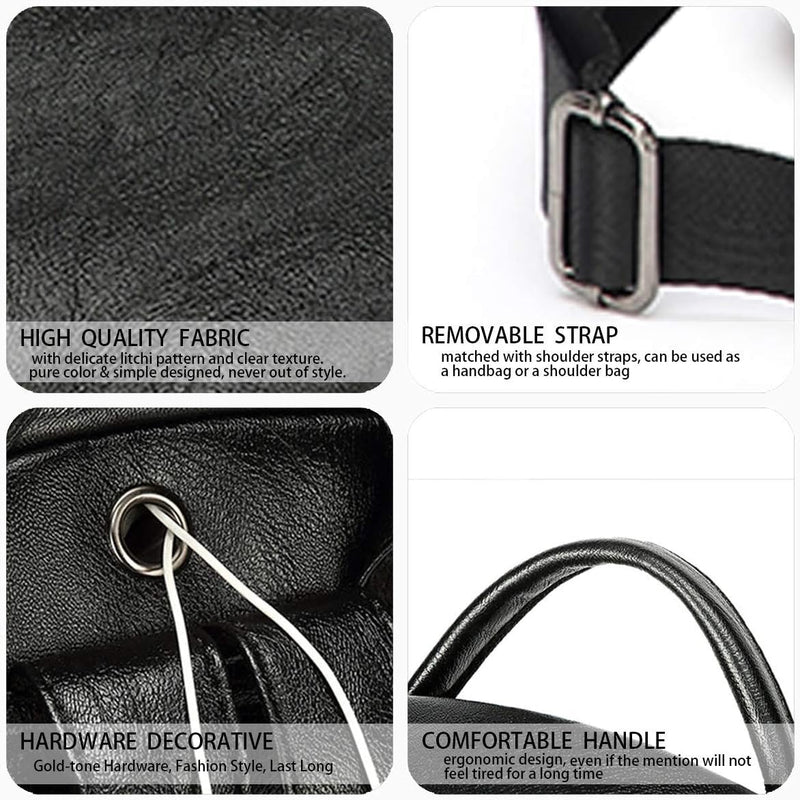 DEERWORD Damen Rucksack Handtaschen Elegant Anti Diebstahl Frau Stadtrucksack Henkeltaschen Tagesruc