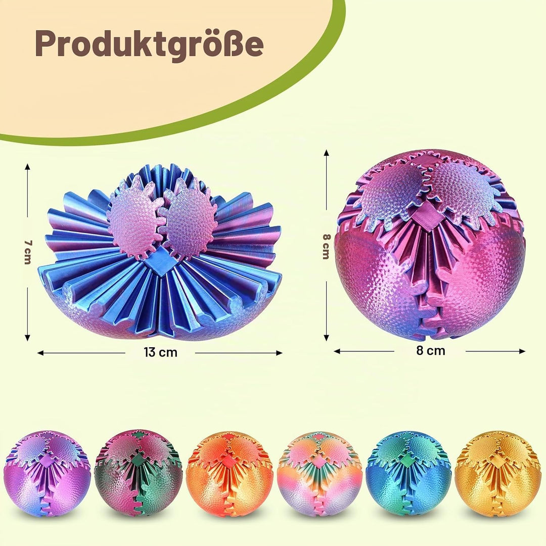 Gear Ball Fidget Spielzeug Steampunk Zahnrad Kugel Stressabbau Sensorisches Spielzeug autistische Ki