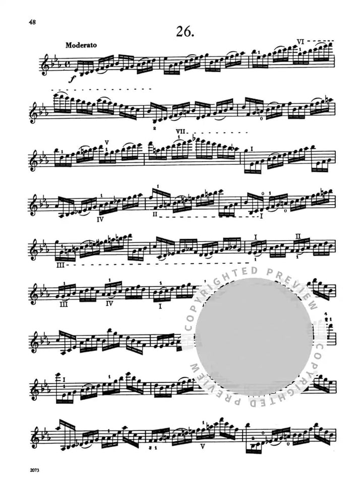 KREUTZER - Estudios y Caprichos (42) para Violin (Galamian)