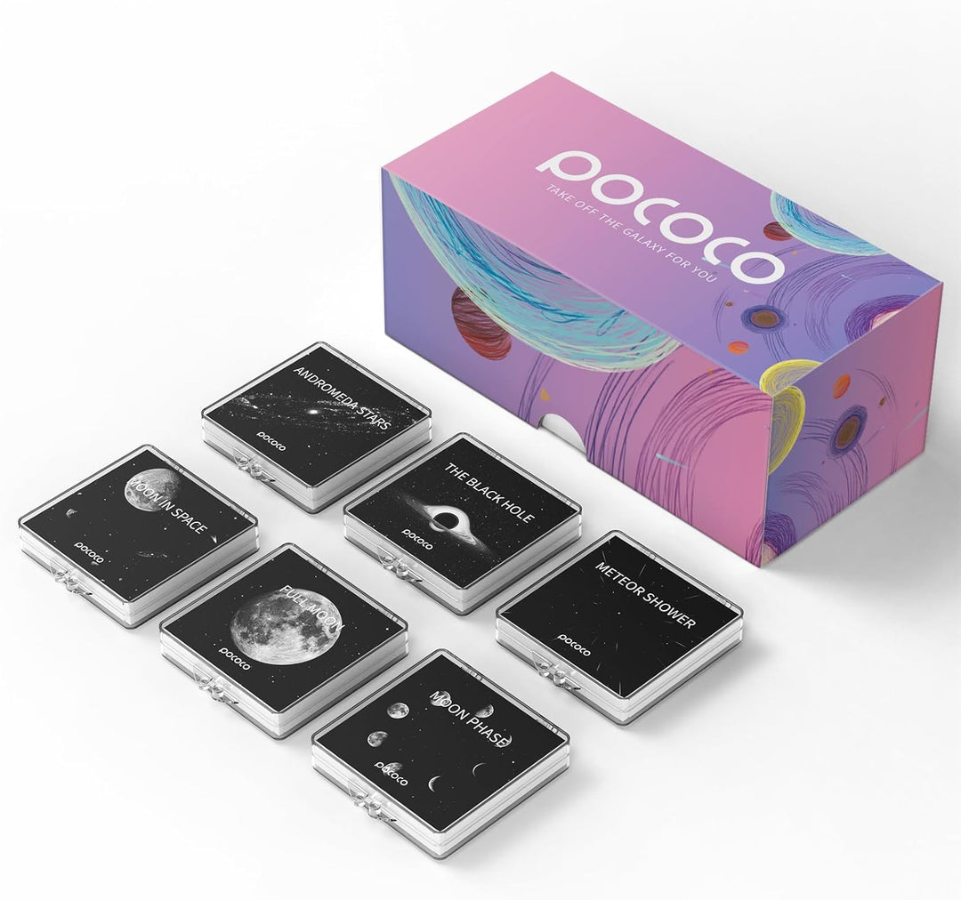 Realistische Scheiben Mond und Stern - Discs für POCOCO Galaxy Lite Star Projector Home Planetarium,