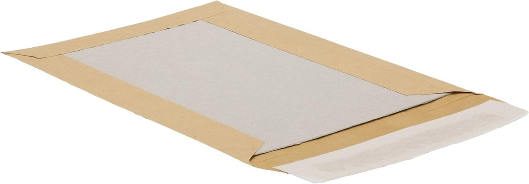 Papprückwandtasche C4 (324x229mm) mit Fenster haftklebend braun 120g 100 Stück braun C4 (229x324 mm)