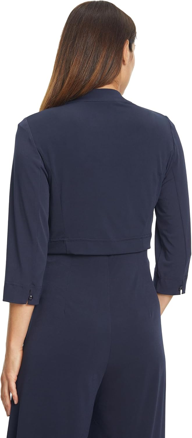 Vera Mont Damen Bolero-Jacke figurbetont 52 Blau, 52 Blau