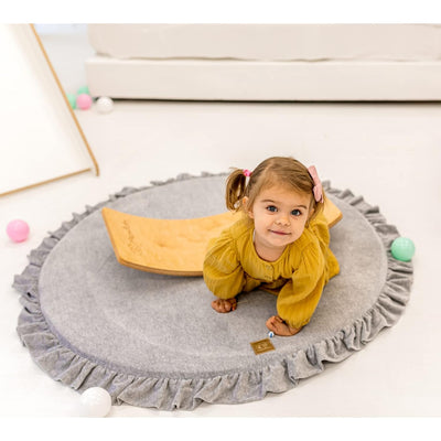 MEOWBABY 100x100cm Rund Spielmatte für Kinder Bodenmatratze Baby Kinderteppich Klappmatratze Spielte