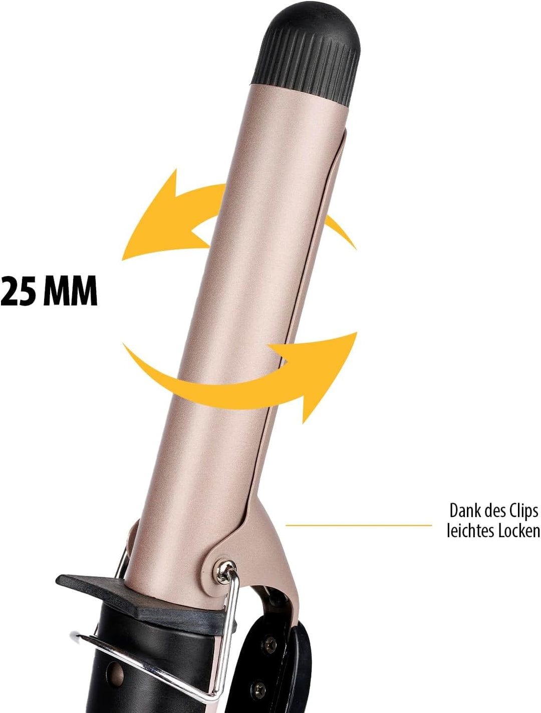 Tristar Lockenstab – Keramikbeschichtung – bis zu 180 °C in 60 Sek – 360° Drehbares Netzkabel – ⌀ 2,