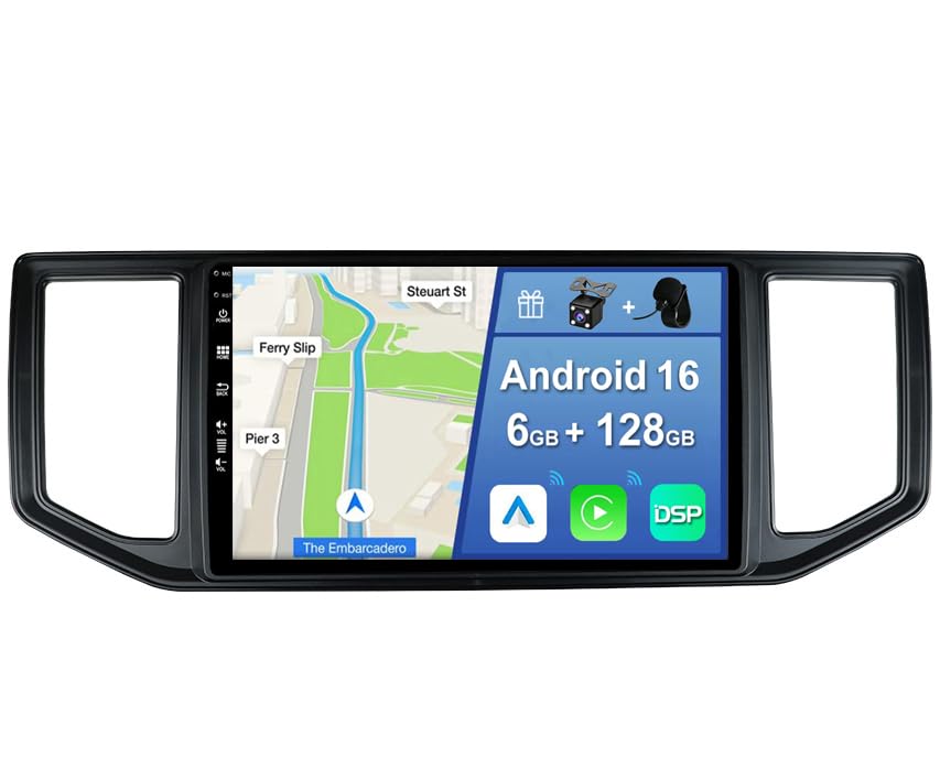 [6GB+128GB] Android 14 Autoradio für VW Amarok Crafter Van Man (2016-2021)-[Integriertes CarPlay/And