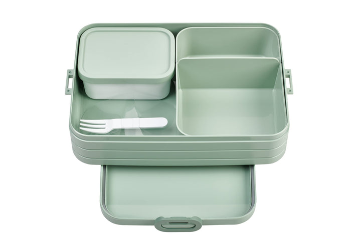 Mepal Brotdose Large - Brotdose mit Bento Box - Für 4 Sandwiches oder 8 Brotscheiben - Lunchbox für