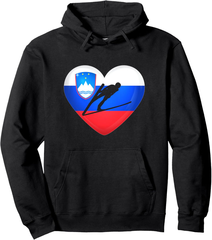 Geschenk zum Skispringen Slowenien Pullover Hoodie