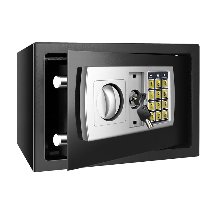 Elektronischer Safe, 8,5 l, Tresor, Mini-Tresor, wasserdicht und feuerfest, mit digitalem Schloss un