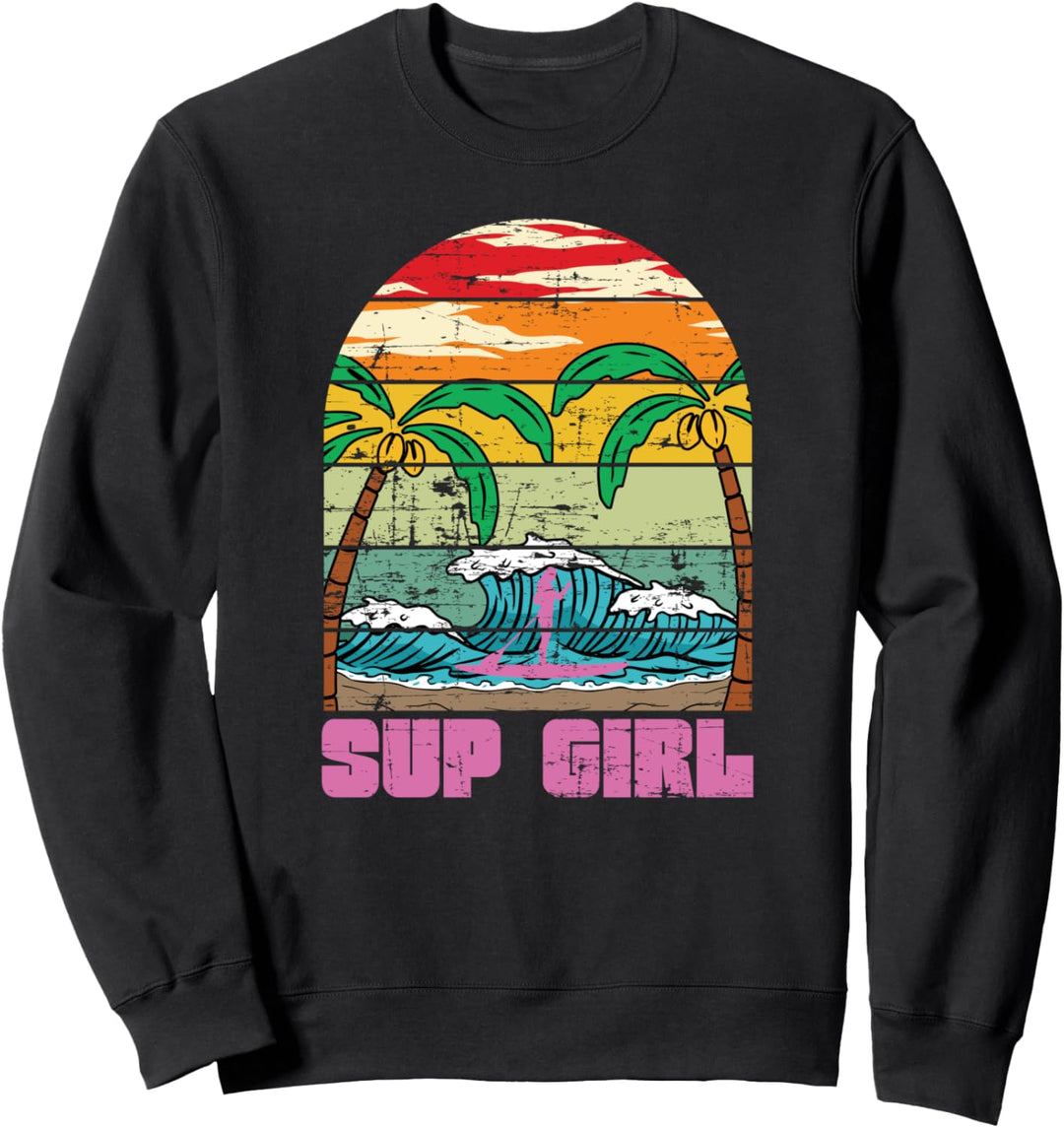 Stand Up Paddler Mädchen Wassersport Hobby Stand Up Paddling Sweatshirt