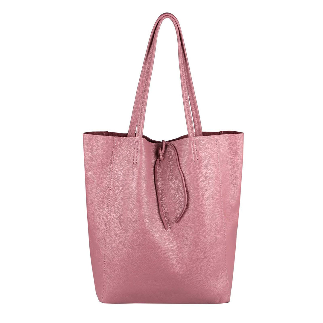 OBC Made in Italy Damen Leder Tasche XXL DIN-A4 Shopper Tote Hobo Bag Henkeltasche Handtasche Umhäng