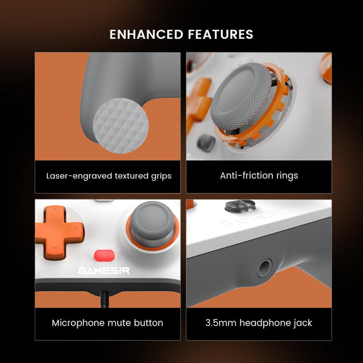 GameSir T7 Wired Xbox Controller with Hall Effect Joysticks and Triggers, Plug & Play Gamepad for Xb