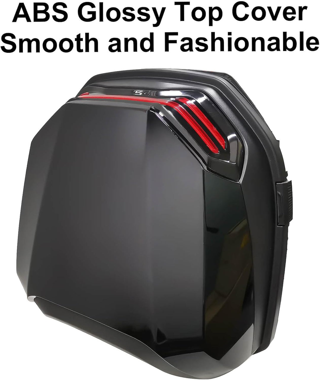 LGVOA Motorradkoffer Topcase, Topcase für Roller, Topcase Motorrad mit Sicherheitsschloss, Wasserdic