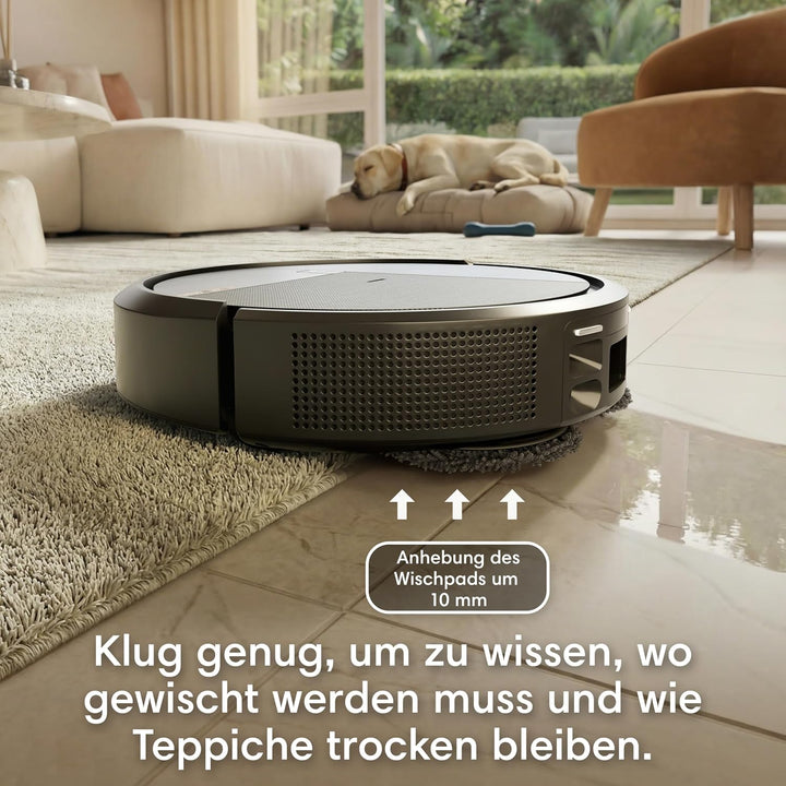 iRobot Roomba® Plus 576 Combo Roboter + AutoWash™ Dock, 25Kpa, Multifunktions‑Dock, Clearview LiDAR+