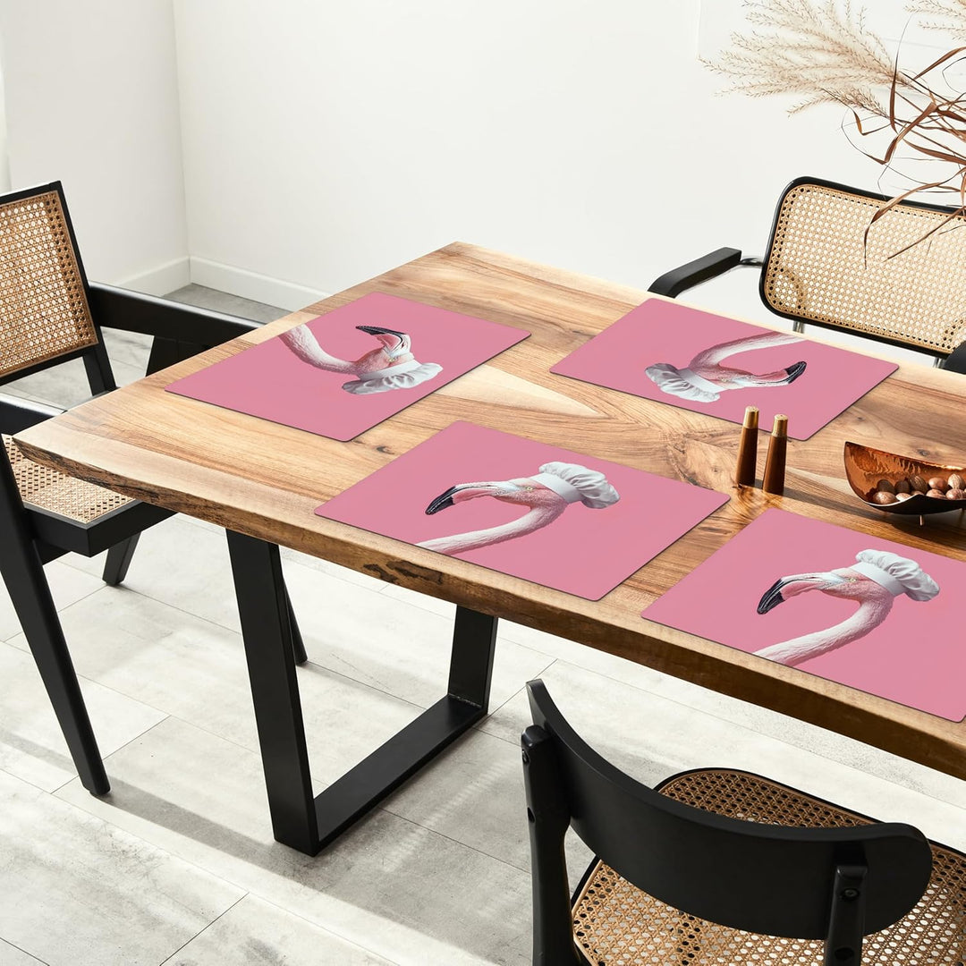 KitchenYeah© Platzsets Abwaschbar 6-Teilig 45x30 cm Tischsets Platzdeckchen rutschfeste Platzset Unt