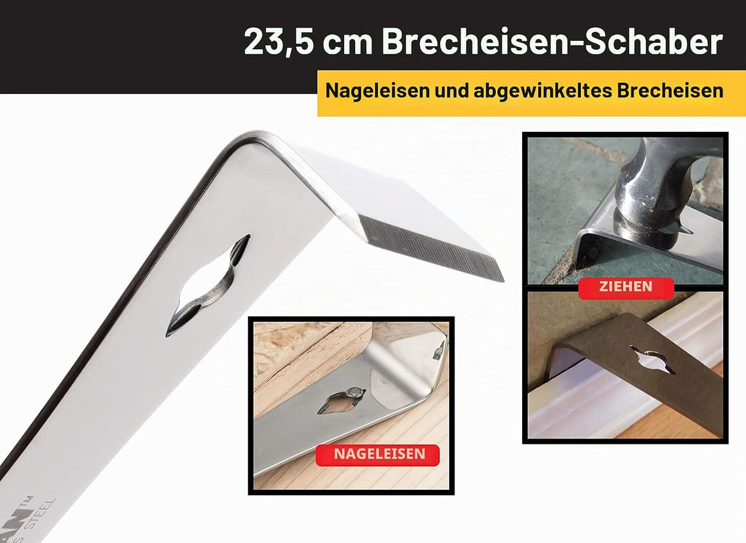Titan Tools 11509 Hebelstab, Edelstahl, 23,8 cm One Size 24,4 cm, One Size 24,4 cm