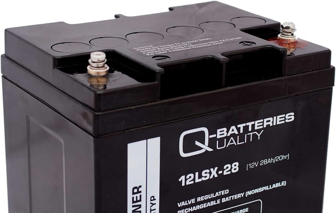 Q-Batteries 12LSX-28 12V 28Ah Blei-Vlies-Akku / AGM 10 Jahre