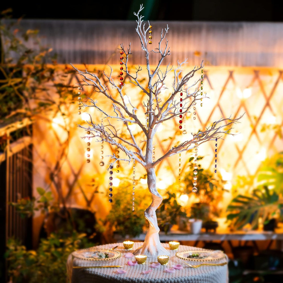 Sziqiqi 105cm Weiss Oster Äste und Zweige Deko Baum Osterbaum Gross Künstliche Bäume Wunschbaum Hoch