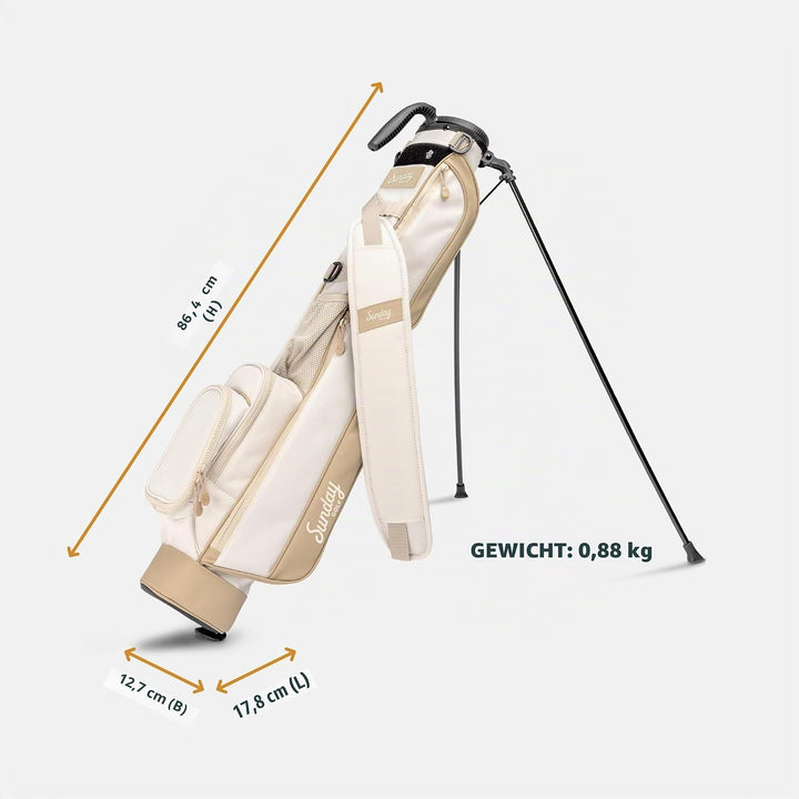 Sunday Golf Loma Tasche – Leichte Tasche mit Riemen und Ständer – Leicht zu tragende Pitch n Putt-Go