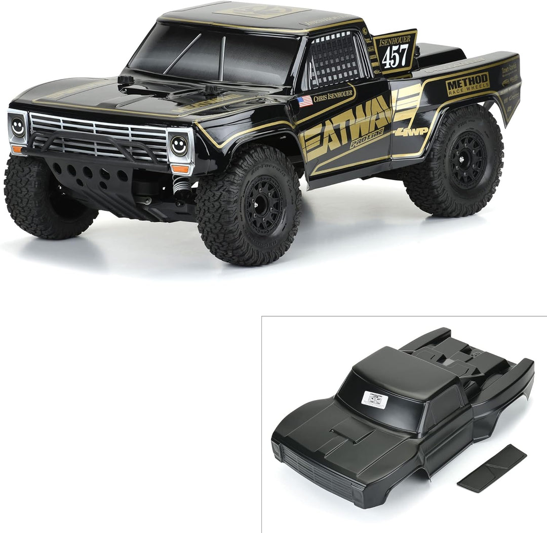 1/10 Pre-Cut 1967 Ford F-100 Heat Wave Black Body: Short Course