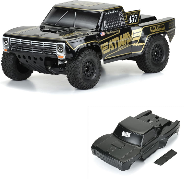 1/10 Pre-Cut 1967 Ford F-100 Heat Wave Black Body: Short Course