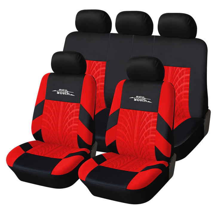 AUTOYOUTH Autositzbezüge, Vordersitzbezüge, mit geteilter Autobank, für Damen, komplettes Set, Sitzs