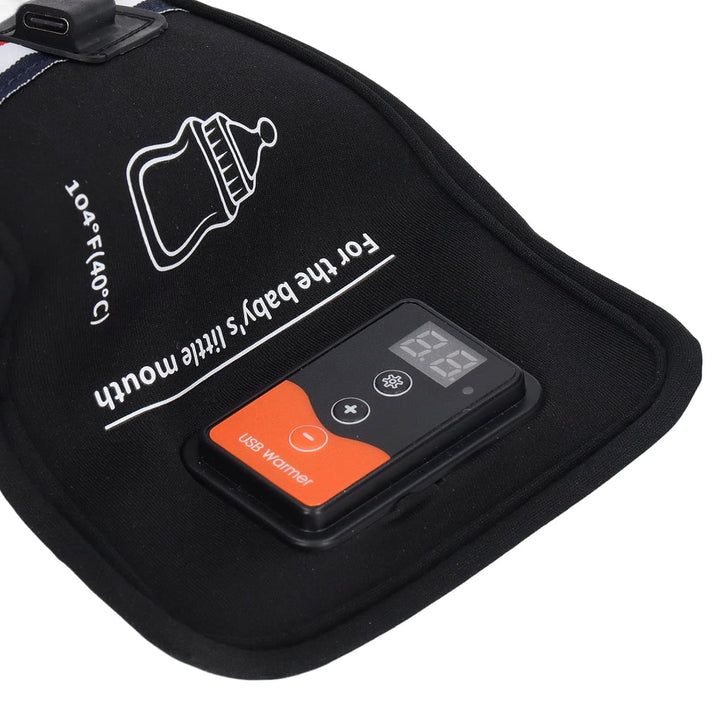 Tragbare Flasche zum Warmhalten, Flaschenwärmer, USB, Dinosaurier-Design, geeignet für Auto, Aufbewa